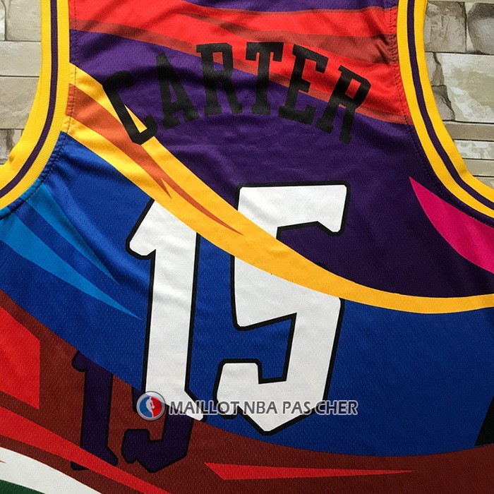 Maillot Tornto Raptors Vince Carter Rainbow Classic Noir